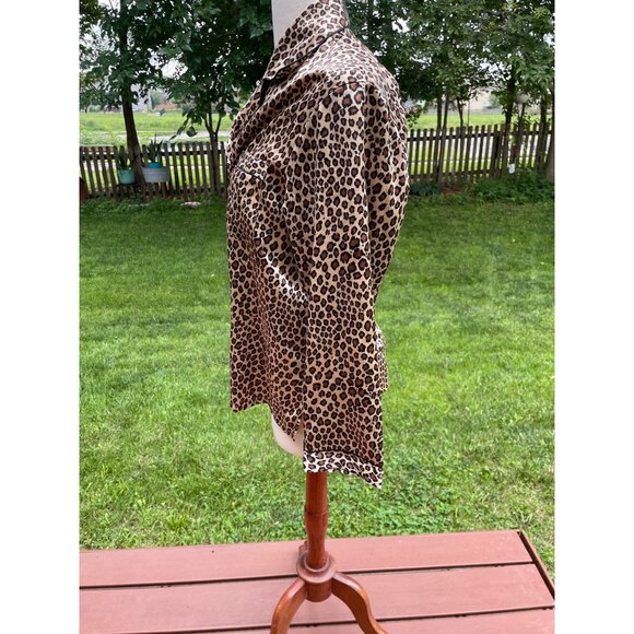 Kathryn Womens Leopard Print Pajama Set L - Picture 3 of 7